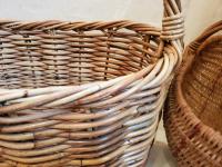 Large Vintage Basket, Blanket Storage