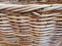 Large Vintage Basket, Blanket Storage