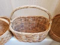 Large Vintage Basket, Blanket Storage