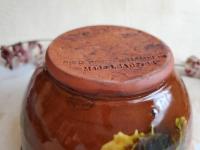 Redware 6 in Bowl with Spangles and Daubs Decoration