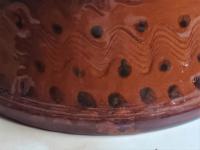 Redware Bowl with Black Accents