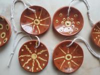 Redware Mini Plate Ornaments