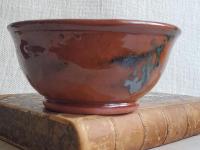 Redware 5 inch Bowl with Spangles