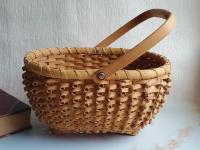 Penobscot style porcupine or curlicue basket