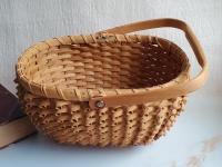 Basket, Penobscot style porcupine or curlicue basket