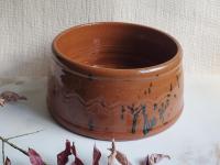 Redware Bowl with Spangle Accents