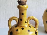 Redware Bottle with Handles and Lead-Free Glaze