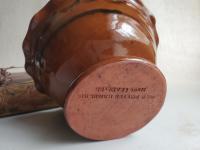 Redware Footed Bowl Black Pattern - Burnt Mustard BOC Timer Pillar - Red Berries Candle Ring