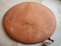 Redware Oval Platter - "Wave" Motif