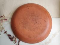 Sgraffito Redware Platter - Leaping Hare Motif - 14 in