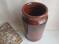Redware 9 inch Rolled Rim Canning Jar
