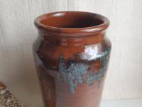 Redware 9 inch Rolled Rim Canning Jar