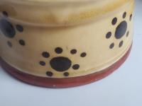 Redware Soap Dish with Stamped Pattern