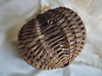 Small Melon Basket or Egg Basket, Hand Woven