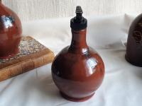 Redware Soap/Lotion Dispenser Bottle with Spangles