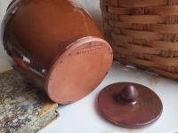 Redware 10 in Large Jar with Spangles