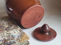 Redware 8 in Jar with Spangles