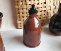 Redware Soap/Lotion Dispenser Bottle with Spangles (B)