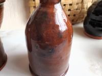 Redware Soap/Lotion Dispenser Bottle with Spangles (B)