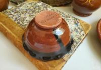 Redware Salt Cellar with Fluted Rim - Perfect Bowl for Salt, Nuts, and More!
