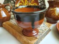 Adorable Redware Footed Bowl for Salt, Nuts, Jewelry & More - Handcrafted by Rick