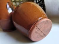 Unique Ovoid Bottle, Wheel-Thrown. Antiqued Stopper, Food Safe Glaze