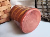 One-of-a-Kind Redware Soap or Lotion Dispenser Bottle