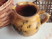 Redware Pitcher with Spangles