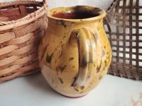 Redware Pitcher with Dabbles