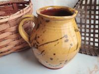 Redware Pitcher with Dabbles