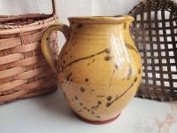 Redware Pitcher with Dabbles