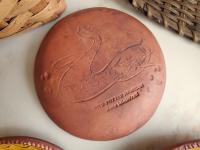 Redware 7 in. Plate, "Bunker Hill 1775"