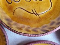 Redware 9 in. Plate, "1776-1781 Liberty"