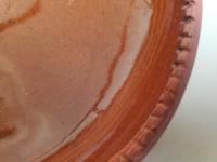 Redware 7 in. Plate, Plain