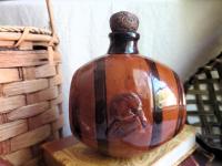 Redware Costrel with Eagle and George Washington