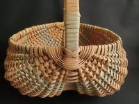 Primitive Woven Melon Basket, Egg Basket
