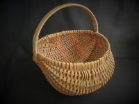 Primitive Woven Melon Basket, Egg Basket