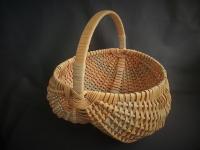 Primitive Woven Melon Basket, Egg Basket
