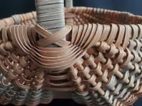 Primitive Woven Melon Basket, Egg Basket