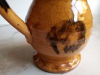 Redware Medieval Mug, Earthenware with Black Glaze
