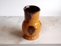 Redware Medieval Mug, Earthenware with Black Glaze