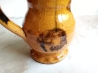 Redware Medieval Mug, Earthenware with Black Glaze