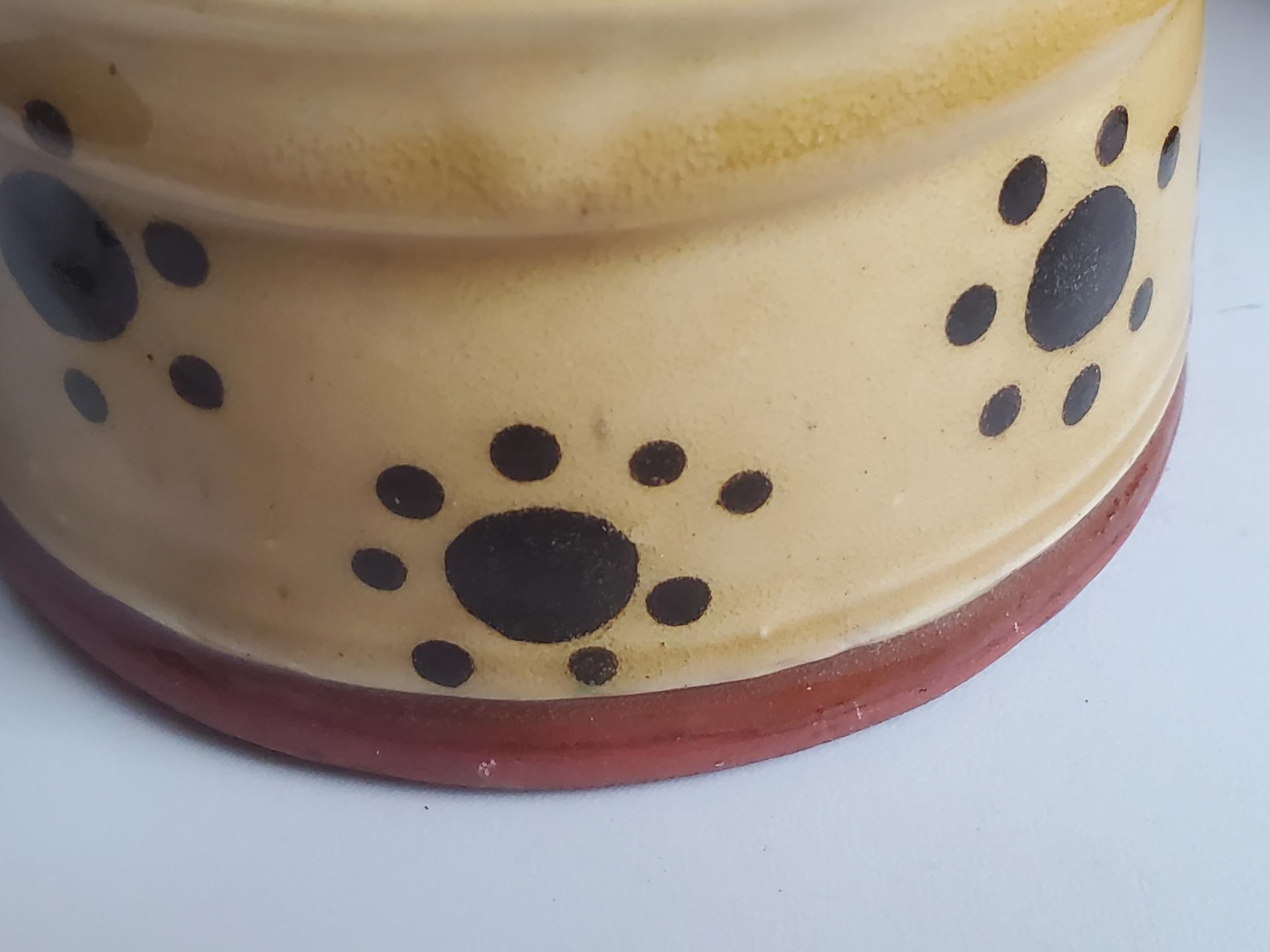 Redware Soap Dish with Stamped Pattern