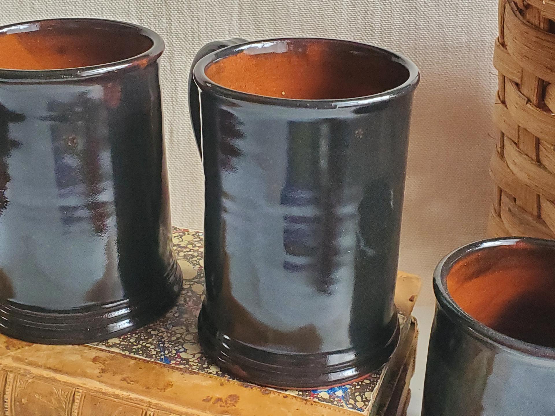 Redware 12 oz. Mug with Black Glaze