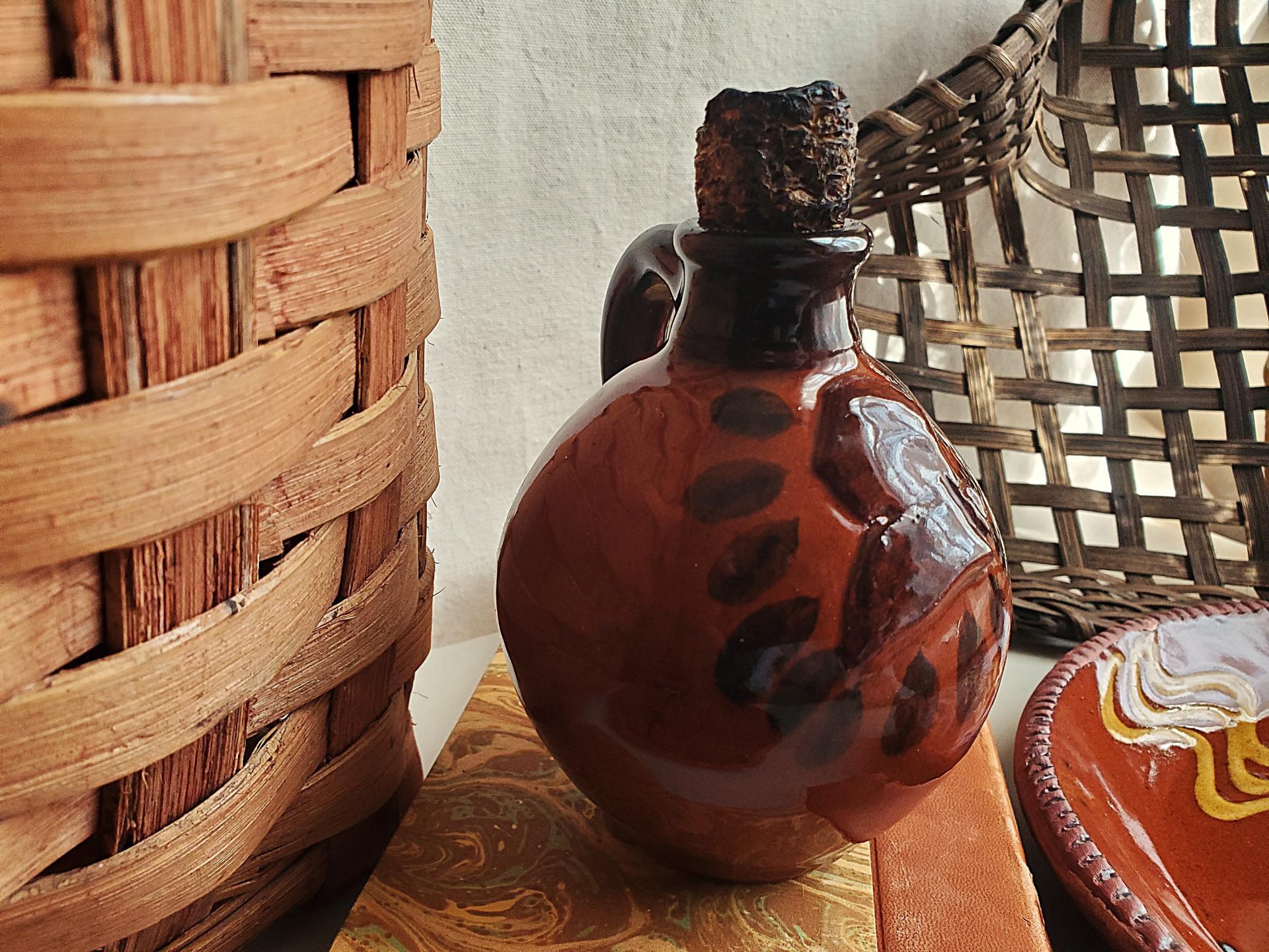 Redware George Washington Mini Cider Jug