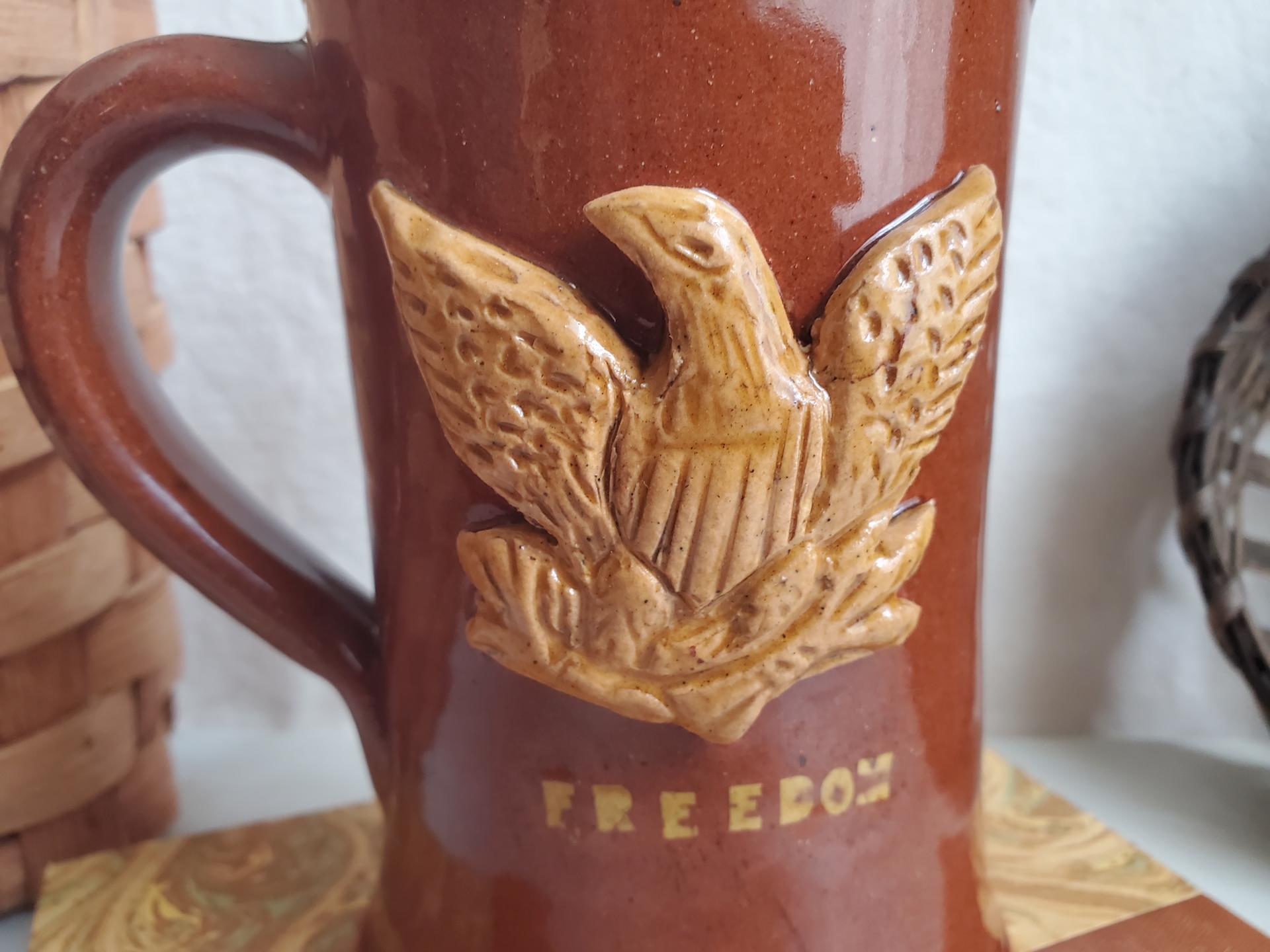 Redware "Freedom - Liberty" Mug