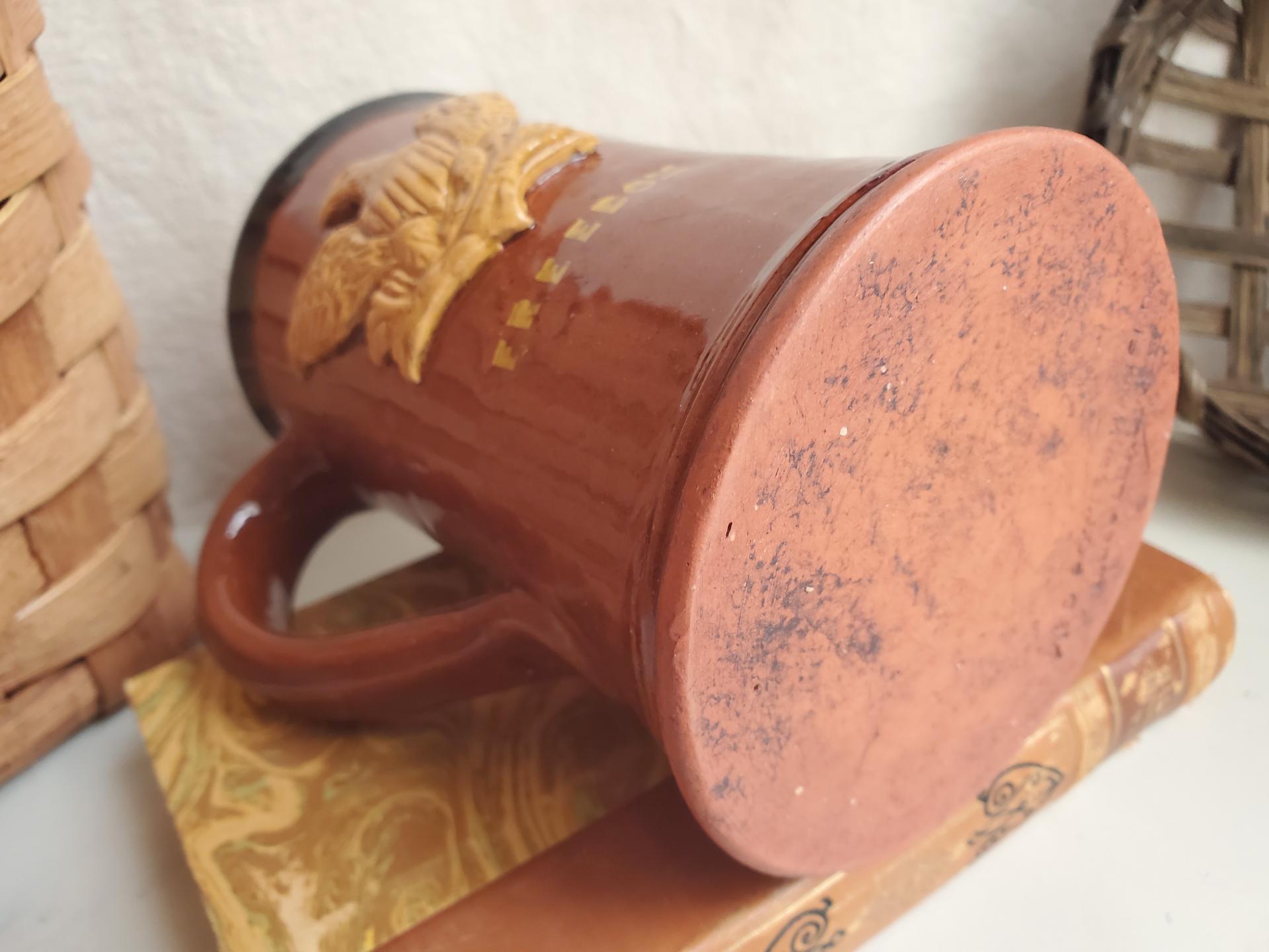 Redware "Freedom - Liberty" Mug