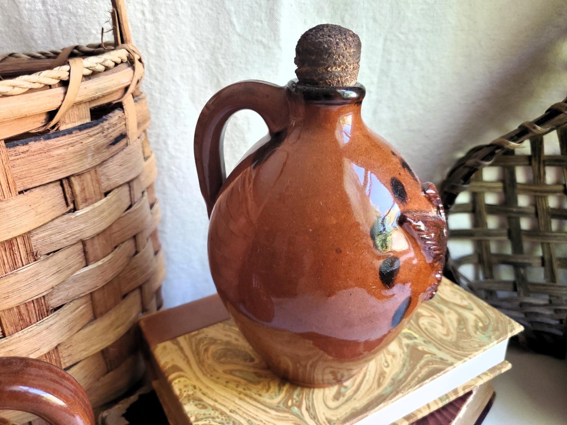 Redware Eagle Jug