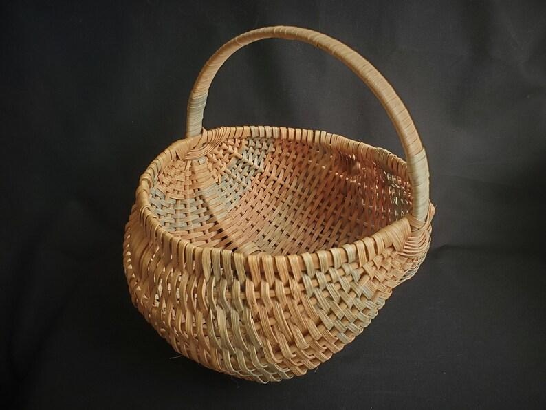 Primitive Woven Melon Basket, Egg Basket