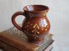 Redware Mug with Slipware Motif by Pied Potter Hamelin